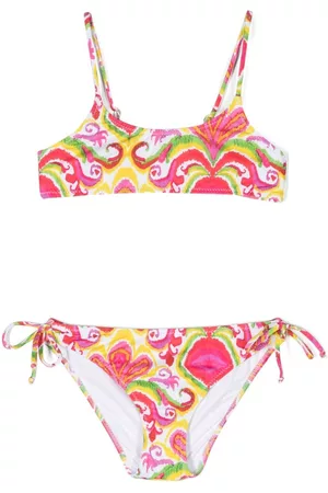 MC2 SAINT BARTH Girls Bikinis - All-over graphic-print bikini - Pink
