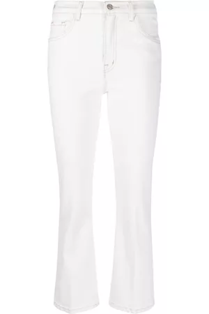 Current/Elliott Women Straight Jeans - Mid-rise straight-leg jeans - Neutrals