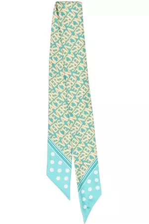 VERSACE Men Neckties - Allover scarf tie - Blue