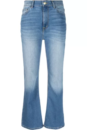 Current/Elliott Women Straight Jeans - Mid-rise straight-leg jeans - Blue
