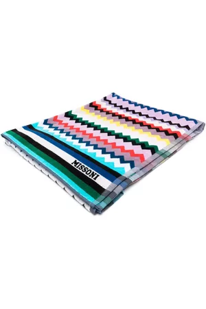 Missoni Swimwear - Zig zag-patterned beach towel - Blue