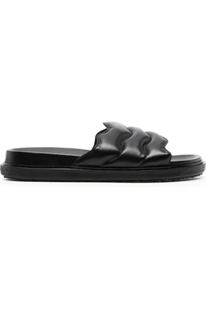Marni Padded-design nappa leather slides