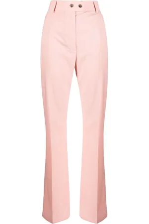 Paul Smith Pressed-crease high-waisted trousers