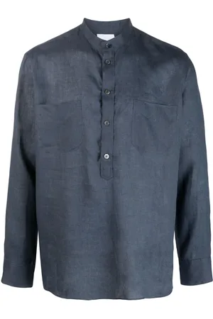 PT Torino Long-sleeve linen shirt