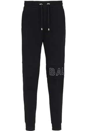Balmain Reflective-detail drawstring track pants