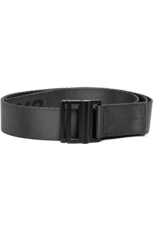 Y-3 Men Belts - Logo-print buckled belt - Grey