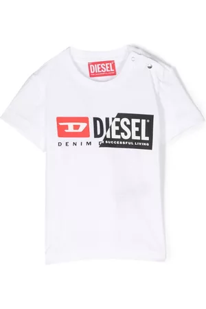 Diesel T-Shirts - Logo-print cotton T-shirt - White