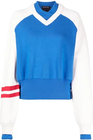 MERYLL ROGGE Striped double V-neck sweatshirt