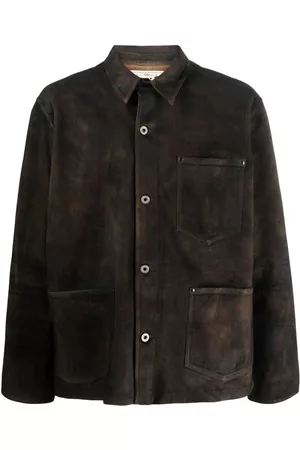 Ralph Lauren Men Leather Jackets - Anton suede shirt jacket - Brown