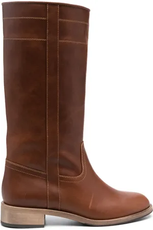 Scarosso Leather knee-high boots