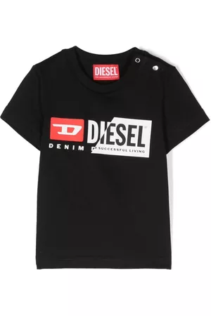 Diesel T-Shirts - Logo-print cotton T-shirt - Black