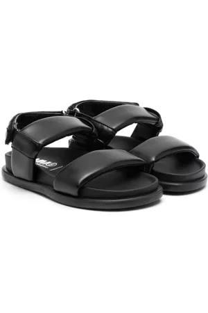 Maison Margiela Flat Shoes - Fuax-leather flat sandals - Black
