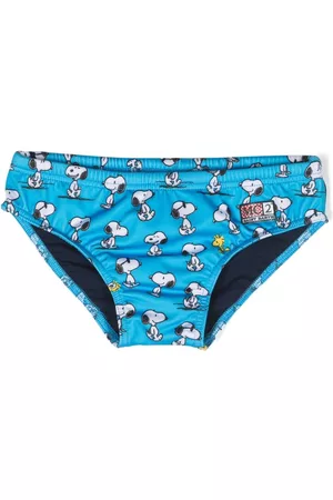 MC2 SAINT BARTH Girls Bikini Bottoms - Snoopy-print bikini bottoms - Blue