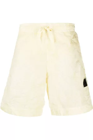 Stone Island Men Swim Shorts - Touch-strap pocket swim shorts - Yellow