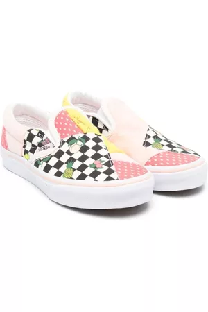 Vans Boys Flat Shoes - Colour-block slip-on sneakers - Pink