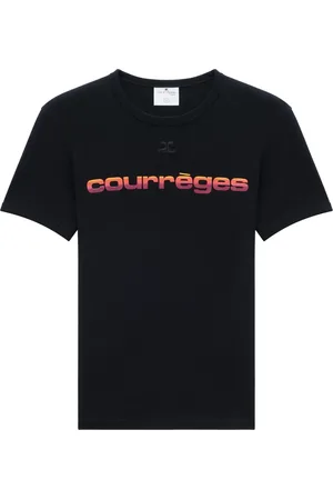 Courrèges Logo-print crew-neck T-shirt