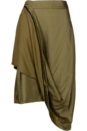 Uma Raquel Davidowicz High-waisted draped midi skirt
