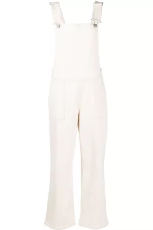 Closed Women Dungarees - Cropped-leg cotton dungarees - Neutrals
