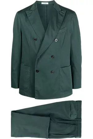 Boglioli Men Blazers - Peak-lapels double-breasted suit - Green