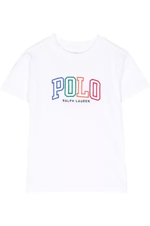 Ralph Lauren Boys T-Shirts - Embroidered-logo cotton T-shirt - White