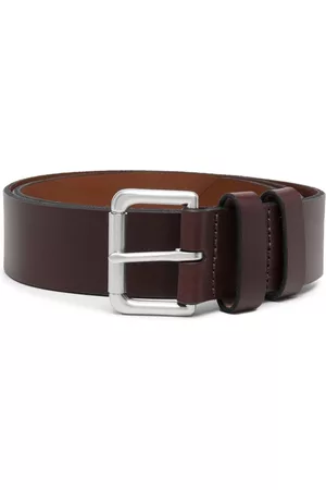 Ralph Lauren Men Belts - Logo-patch leather belt - Brown