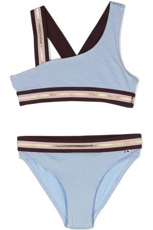 Molo Girls Bikini Sets - Stripe-detail bikini set - Blue
