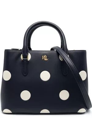 Ralph Lauren Women Tote Bags - Marcy polka dot-print tote bag - Blue