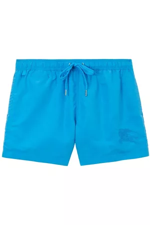 Burberry Men Swim Shorts - Equestrian Knight swim shorts - Blue