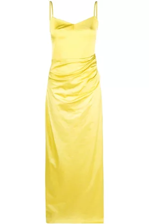 GAUGE81 Women Evening Dresses - Vona draped dress - Yellow