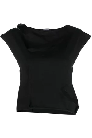 UNDERCOVER Women T-Shirts - Cut-out cotton T-shirt - Black