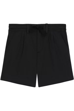 Dolce & Gabbana Shorts - Logo-plaque drawstring shorts - Black
