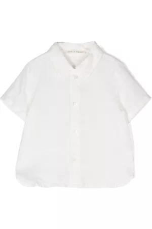 Zhoe & Tobiah Short sleeved Shirts - Short-sleeved linen shirt - White
