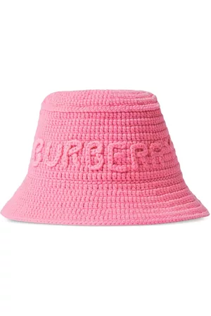 Burberry Men Hats - Logo-embroidered bucket hat - Pink