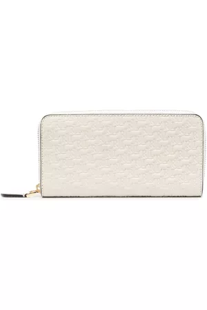 Ralph Lauren Women Wallets - Embossed logo-print leather wallet - Neutrals