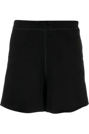 Ganni Logo-patch short shorts