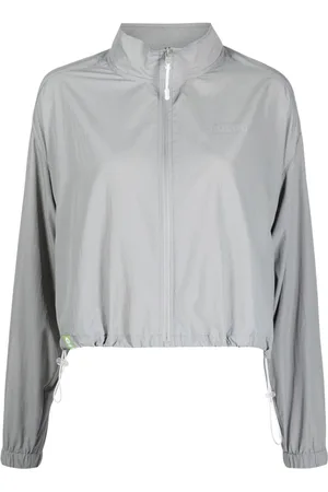 Chocoolate Reflective-logo zipped jacket