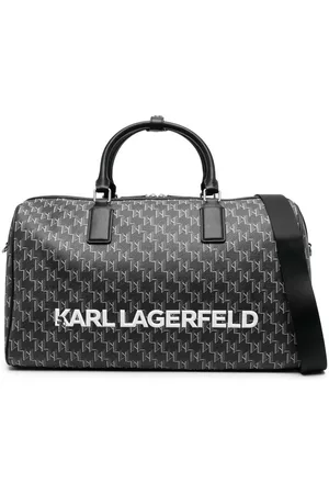 Karl Lagerfeld Men Luggage - Logo-print holdall bag - Black
