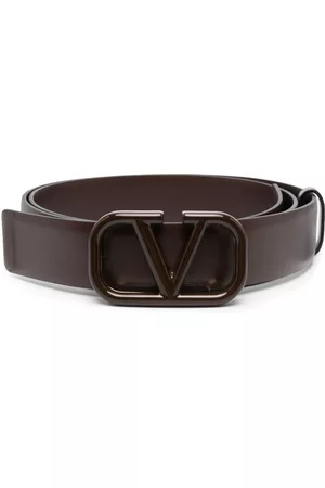 VALENTINO GARAVANI Men Belts - VLogo Signature buckled belt - Brown