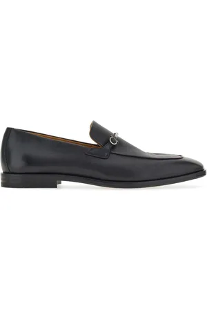 Salvatore Ferragamo Gancini-plaque leather loafers