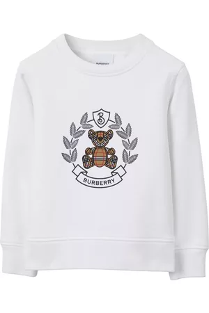 Burberry Hoodies - Thomas Bear print cotton sweatshirt - WHITE