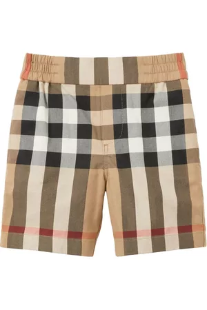 Burberry Shorts - Check-print cotton shorts - Brown
