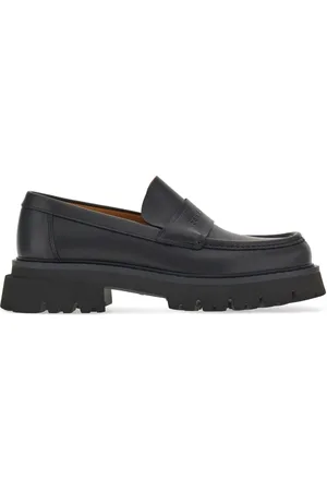 Salvatore Ferragamo Logo-embossed chunky leather loafers