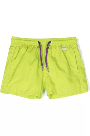 MC2 SAINT BARTH Boys Swim Shorts - X Pantone drawstring-waist swim shorts - Green