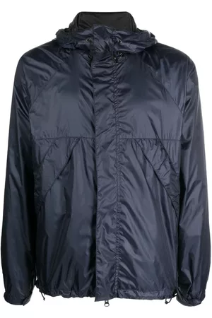 Aspesi Sports Jackets - Drawstring-hood windbreaker jacket - Blue