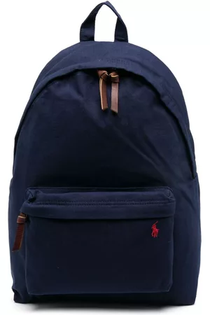 Ralph Lauren Women Rucksacks - Logo-embroidered cotton backpack - Blue