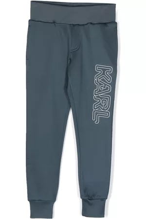 Karl Lagerfeld Sports Pants - Logo-print track pants - Blue