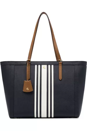 Ralph Lauren Women Tote Bags - Large Clare 33 striped tote bag - Blue