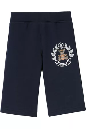 Burberry Sports Pants - Thomas Bear-print cotton track pants - Blue