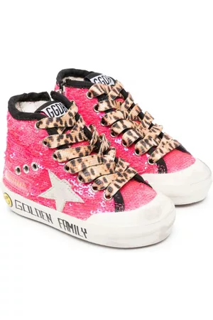 Golden Goose Girls Sneakers - Francy sequin-embellished sneakers - Pink