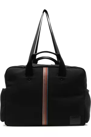Paul Smith Men Luggage - Stripe-detail zip-up holdall - Black